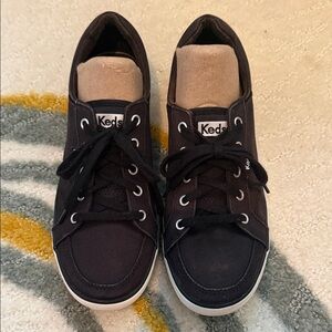 Keds Classic Black Lace-Up Sneakers